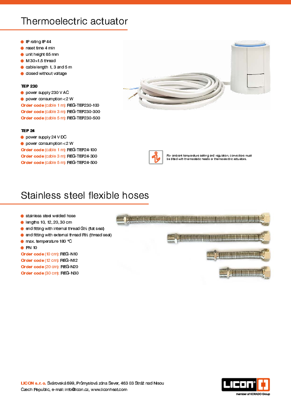 NEW 2025 actuator, flexible hoses